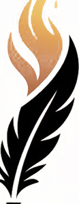 Inkstone & Lampwright quill and flame mark